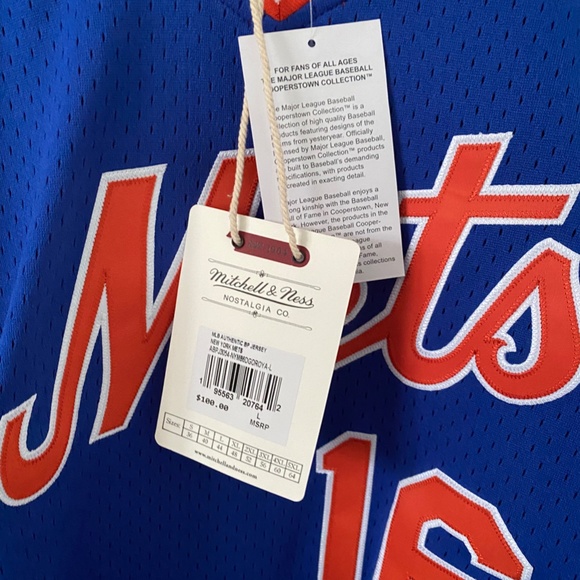 NWT Mitchell & Ness New York Mets Dwight Gooden Jersey, Men's Large - Picture 6 of 13